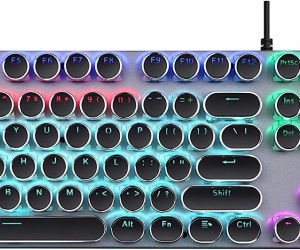 Keyboard HP GK400Y LED Black USB (Nút tròn, Phím cơ, Blue Switch)